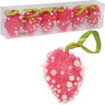 JAJKA STYROPIANOWE  ZAWIESZKI RÓŻOWE 6SZT WIELKANOC