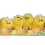 KURCZACZKI 4SZT 5cm WIELKANOC - obrazek 2
