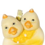 KURCZACZKI CERAMICZNE ZAWIESZKA ŚWIĄTECZNA ŻÓŁTA - obrazek 2