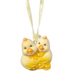 KURCZACZKI CERAMICZNE ZAWIESZKA ŚWIĄTECZNA ŻÓŁTA