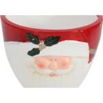 Świąteczna osłonka z ceramiki czerwona z MIKOŁAJEM 15 cm - obrazek 3