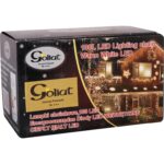 Wewnętrzne Lampki Choinkowe LED Ciepły Biały, Zestaw 100 Sztuk, Energooszczędne z Kablem Ciemnozielonym - obrazek 3