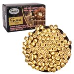 Wewnętrzne Lampki Choinkowe LED Ciepły Biały, Zestaw 100 Sztuk, Energooszczędne z Kablem Ciemnozielonym