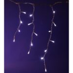 Kurtyna świetlna LED 100 lampek, Biały Zimny, Energooszczędna, do Użytku Domowego i Profesjonalnego - obrazek 3