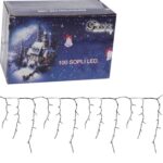 Kurtyna świetlna LED 100 lampek, Biały Zimny, Energooszczędna, do Użytku Domowego i Profesjonalnego