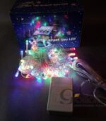 Zestaw Lampek Choinkowych LED 100szt, Multikolor, Wodoodporny, dla Wnętrza i Na Zewnątrz, Z Programatorem 8 Funkcji, Długość 5m, Polska Dystrybucja - obrazek 2