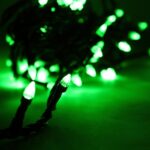Zielone Lampki Choinkowe LED do Użytku Wewnętrzynego, 100 sztuk, Odporna na Przepalenie Jednej Diody, Zasilanie Sieciowe - obrazek 3