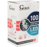 Komplet Lampek Choinkowych 100 LED Zimny Biały z Efektem Flash i Dodatkowym Gniazdem, Odporny na Wodę (IP44) - obrazek 2