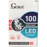 Komplet Lampek Choinkowych 100 LED Zimny Biały z Efektem Flash i Dodatkowym Gniazdem, Odporny na Wodę (IP44) - obrazek 3