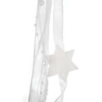 BIAŁA ZAWIESZKA DEKORACYJNA GWIAZDA Z WŁÓCZKI 70 CM - obrazek 3