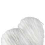 BIAŁA ZAWIESZKA DEKORACYJNA SERCE Z WŁÓCZKI 13 CM - obrazek 2