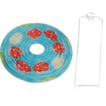 JAJKO LAMPION PAPIEROWY ROZKŁADANY 25CM NIEBIESKI - obrazek 2