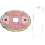 JAJKO LAMPION PAPIEROWY ROZKŁADANY 25CM RÓŻOWY - obrazek 2