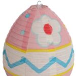 JAJKO LAMPION PAPIEROWY ROZKŁADANY 25CM RÓŻOWY - obrazek 3