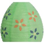 JAJKO LAMPION PAPIEROWY ROZKŁADANY 25CM ZIELONY - obrazek 3
