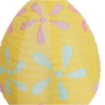 JAJKO LAMPION PAPIEROWY ROZKŁADANY 25CM ŻÓŁTY - obrazek 3
