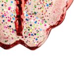 Komplet 4 Czerwonych Bombek Plastikowych w Kształcie Motyli - 7 cm - obrazek 3