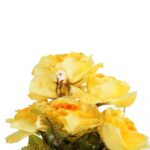 Sztuczne Żółte Róże - Wygląd Realistyczny - Bukiet 6 Sztuk - Wysokość 48 cm - obrazek 2