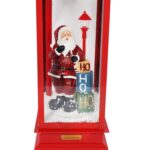 Dekoracja świetlna LED Latarnia z wirującym śniegiem i muzyką - obrazek 3