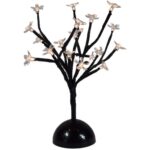 Baterijne Drzewko LED Bonsai, 20 Diod, Kolor Czarny, Do Użytku Wewnętrznego