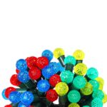 Lampki Choinkowe LED Kryształowe Kulki Multikolor 50 sztuk - Dekoracja Świetlna Zewnętrzna - obrazek 2