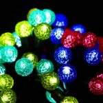 Lampki Choinkowe LED Kryształowe Kulki Multikolor 50 sztuk - Dekoracja Świetlna Zewnętrzna - obrazek 3