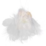 Ozdoba bożonarodzeniowa zawieszka ANIOLEK Z PIÓRKAMI 10 cm BIAŁY - obrazek 3