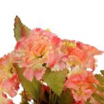 Bukiet 18 goździków z paprotkami kolor łososiowy - obrazek 2