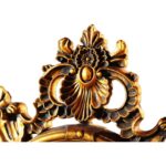 Lustro okrągłe w złotej ramie  [PU-016A] - obrazek 2