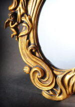 Lustro owalne w złotej ramie [PU-065G] - obrazek 3