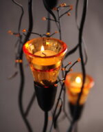 Świecznik wysoki czarny [9M316] - obrazek 3