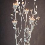 Świecznik duży biały [9M825]