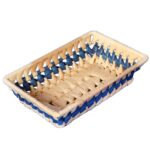 Koszyczek na pieczywo prostokątny 17cm niebieski