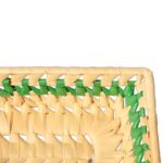 Koszyczek na pieczywo prostokątny 17cm zielony - obrazek 2