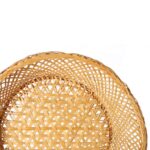 Koszyk na pieczywo z bambusa, okrągły 22cm, kolor beżowy - obrazek 2