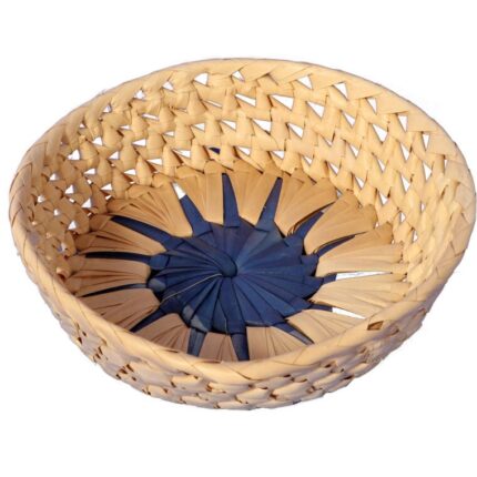 Koszyczek na pieczywo okrągły 20cm niebieski