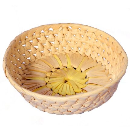 Koszyczek na pieczywo okrągły 20cm żółty