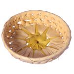 Koszyczek na pieczywo okrągły 14cm żółty