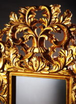 Lustro prostokątne w złotej ramie [YKD 3021] - obrazek 2