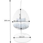 Fotel ogrodowy bujany kokon 1174 - obrazek 3