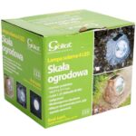 Brązowy Kamień Solarny z LED do Dekoracji Ogrodu - obrazek 2