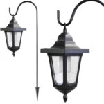 Nowoczesna Wisząca Lampa Ogrodowa na Energii Słonecznej