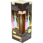 Żółta Butelka Dekoracyjna z Oświetleniem Solarnym - obrazek 2