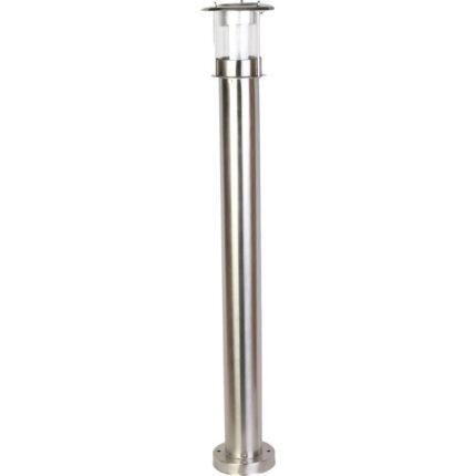 Wysoki Słupek Oświetleniowy Solarny, 90 cm, ze Stali Nierdzewnej z Czujnikiem Zmierzchu