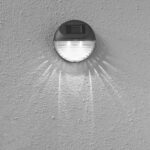 Automatyczna Lampa Schodowa Solar LED w Kolorze Czarnym z Czujnikiem Zmierzchu i Akumulatorem AA - obrazek 3