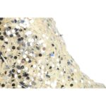 Dzwon z sizalu biały ze srebrnym brokatem - obrazek 3