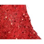 Dzwon z sizalu czerwony z brokatem 20cm - obrazek 2