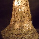 Srebrny Dzwon z Sizalu z Integracyjnym Oświetleniem LED