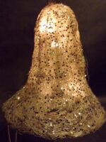 Srebrny Dzwon z Sizalu z Integracyjnym Oświetleniem LED