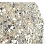 KULA DO POWIESZENIA Z SIZALU BIAŁO SREBRNA 15 CM - obrazek 2